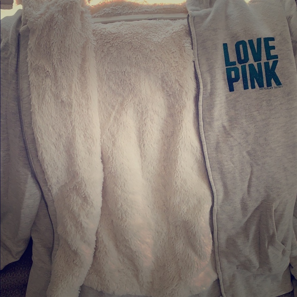Victoria secret eagles zip up sweatshirt
